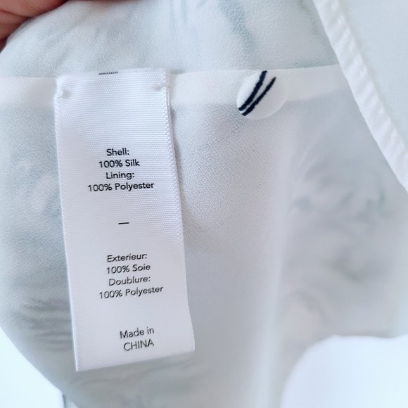 Elizabeth and James Ivory/Navy Silk Wind Carlita Halter-Neck Mini Dress Size 0 - Picture 7 of 9